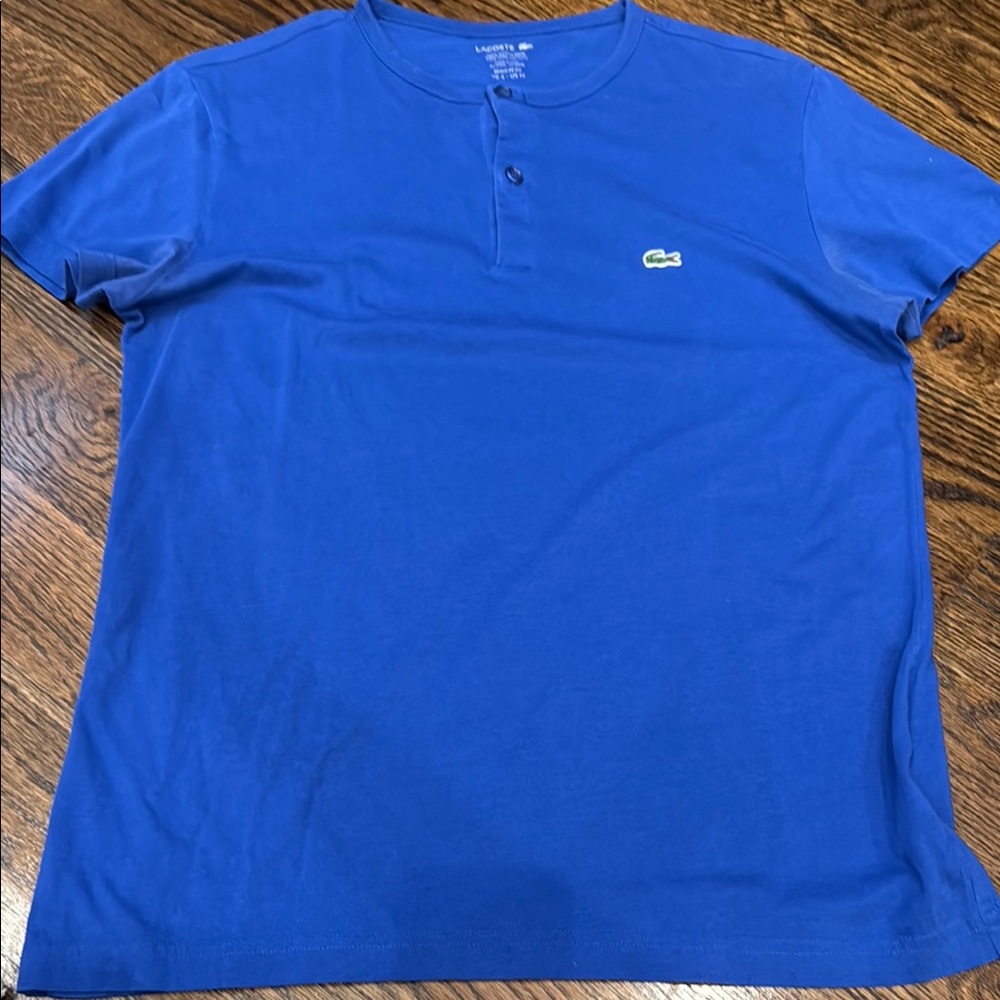 Lacoste Blue Casual Button Down Shirt